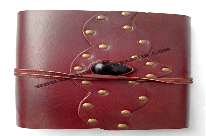 Art Leather Journal : Flap Stone Leather Journal
